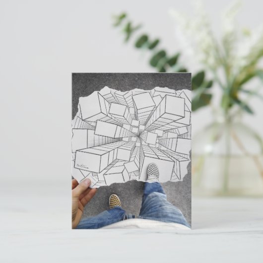 Pencil Vs Camera - Vertigo Briefkaart (Staand voorkant)