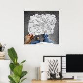 Pencil Vs Camera - Vertigo Poster (Thuiskantoor)