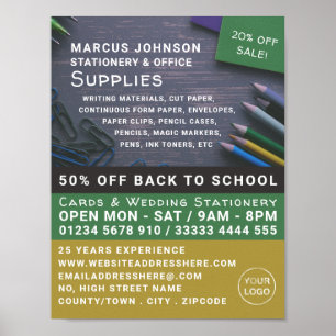 Pencils, benodigdheden voor kantoorbenodigdheden, poster