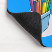 Pencils & Books Mousepad Muismat (Hoek)