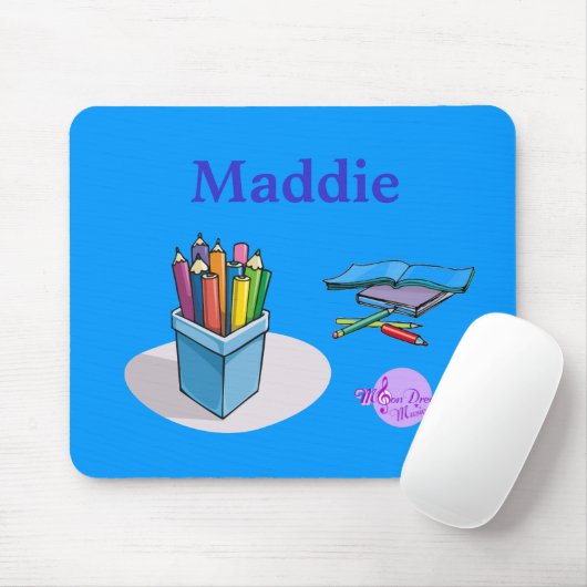 Pencils & Books Mousepad Muismat (Met muis)