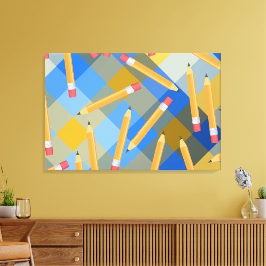 Pencils Canvas Afdruk (Insitu (Woonkamer))