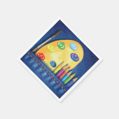 Pencils en kunstborstelpapier, servetten (Hoek)