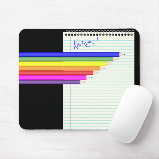 Pencils en laptops muismat (Met muis)