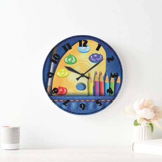 Pencils en penseelklok grote klok (Huis)
