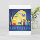 Pencils en penseeluitvindingen kaart (Staand voorkant)