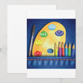 Pencils en penseeluitvindingen kaart (Voorkant / Achterkant)