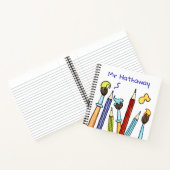 Pencils en penselen Dank u de cadeautjes van de le Notitieboek (Binnen)