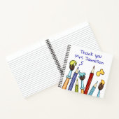 Pencils en penselen Dank u de cadeautjes van de le Notitieboek (Binnen)