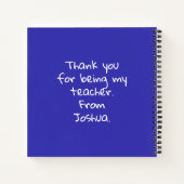 Pencils en penselen Dank u de cadeautjes van de le Notitieboek (Achterkant)