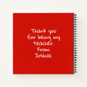 Pencils en penselen Dank u de cadeautjes van de le Notitieboek (Achterkant)