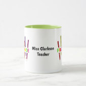 Pencils First Grade Teacher Mok (Midden)