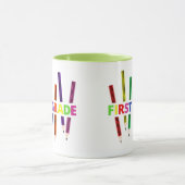 Pencils First Grade Teacher Mok (Midden)