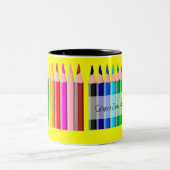 Pencils - Gepersonaliseerd tweetone Mok (Center)