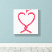 Pencils in Love Canvas Afdruk (Insitu (Houten vloer))