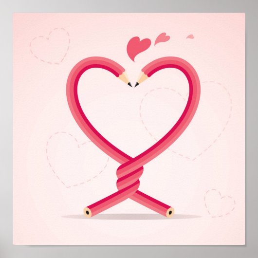 Pencils in Love Poster (Voorkant)