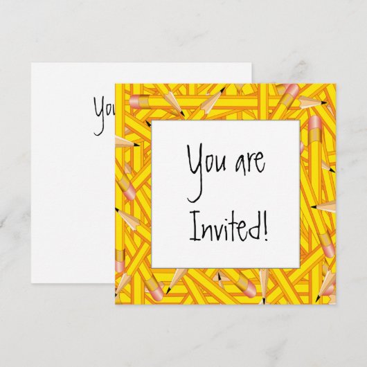 Pencils Lijsten Kaart (Voorkant / Achterkant)