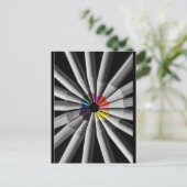 Pencils met kleurenspectrum briefkaart (Staand voorkant)