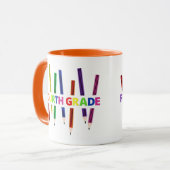 Pencils Mok vierde klas leraar (Voorkant links)