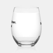 Pencils Patience & Pinot Personalized Teacher  Wijnglas Zonder Voet (Links)