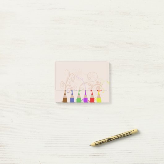 Pencils Post-it® Notes (Op bureau)