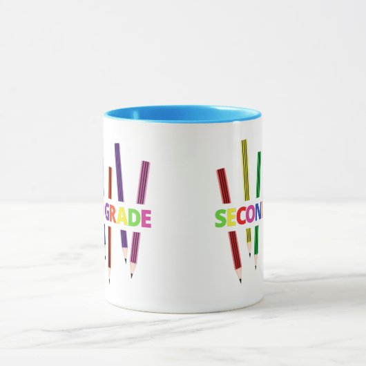 Pencils Second Grade Teacher Mok (Midden)