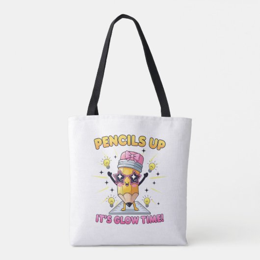Pencils Up It's Glow Time Tote Bag (Achterkant)