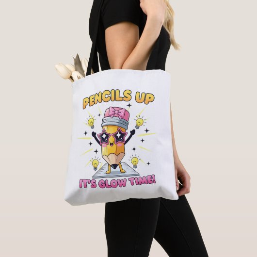Pencils Up It's Glow Time Tote Bag (Dichtbij)