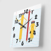 Pencils wandklok (Hoek)