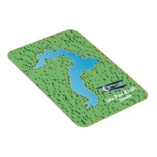 Pend Oreille-meer Idaho kaart Magneet