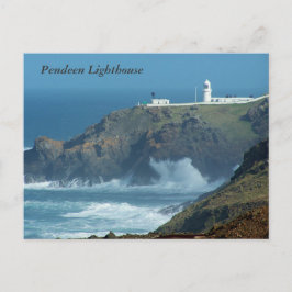 Pendeen Lighthouse Cornwall England Foto Briefkaart