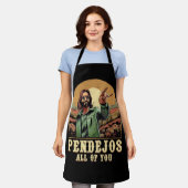 Pendejos Allen van jullie Jezus sarcastische Humor Schort (Gedragen)