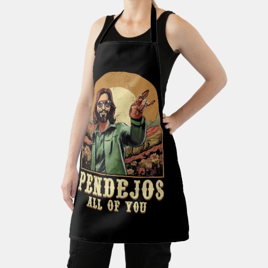 Pendejos Allen van jullie Jezus sarcastische Humor Schort (Insitu)