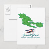 Pender Island Brits-Columbia reisgids Briefkaart (Voorkant / Achterkant)
