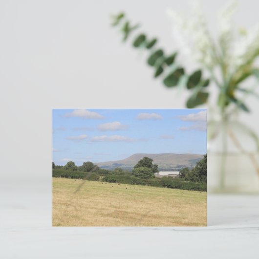 Pendle Hill Lancashire Briefkaart (Staand voorkant)