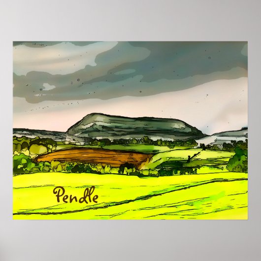 Pendle Hill Poster (Voorkant)