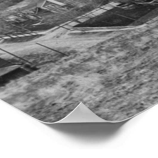 Pendleton, Oregon Birds Eye Uitzicht Foto Poster (Hoek)