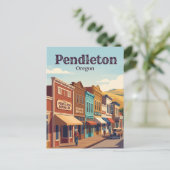 Pendleton, Oregon Briefkaart (Staand voorkant)