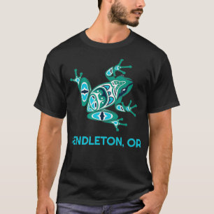 Pendleton Oregon Frog PNW Indianenamer T-shirt