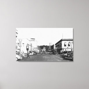 Pendleton, Oregon Main Street Uitzicht Foto 2 Canvas Afdruk