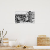 Pendleton, Oregon Main Street Uitzicht Foto Poster (Keuken)