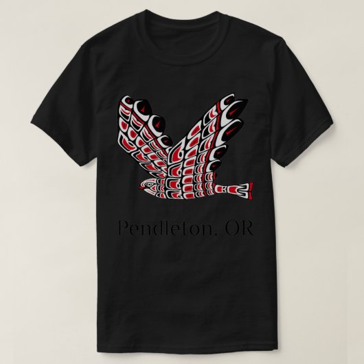 Pendleton Oregon Red Tail Hawk Ind. T-shirt (Design voorkant)