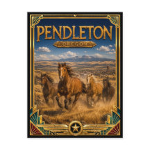 Pendleton Oregon Vintage Art Deco Gouden Tijdperk