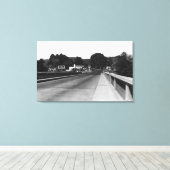 Pendleton, Uitzicht Oregon East Entrance Canvas Afdruk (Insitu (Houten vloer))