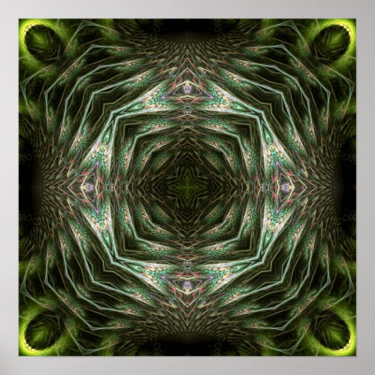 Pendragon geometrische kunstposter poster (Voorkant)