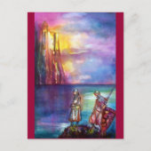 PENDRAGON Medieval Knachten, Lake Sunset, Fantasy Briefkaart (Voorkant)