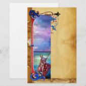 PENDRAGON Medieval Knachten, Lake Sunset, Fantasy Briefpapier (Voorkant / Achterkant)