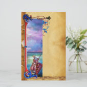 PENDRAGON Medieval Knachten, Lake Sunset, Fantasy Briefpapier (Staand voorkant)