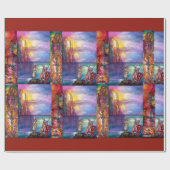 PENDRAGON Medieval Knachten, Lake Sunset, Fantasy Cadeaupapier (Vlak)