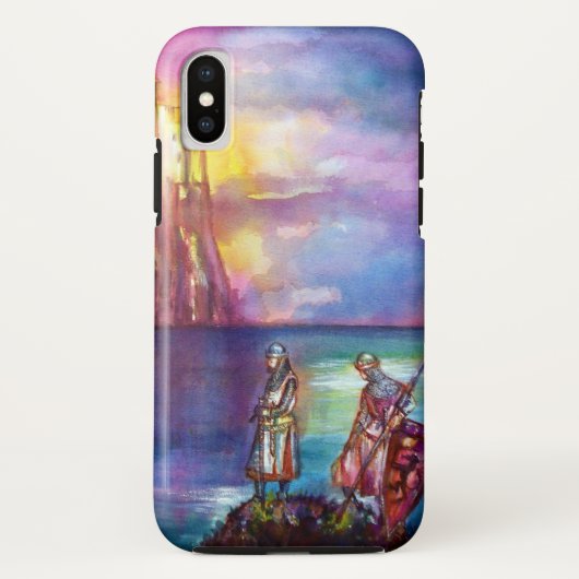 PENDRAGON Medieval Knachten, Lake Sunset, Fantasy Case-Mate iPhone Case (Achterkant)